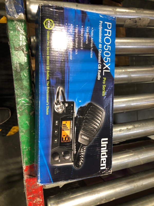 Photo 2 of Uniden PRO505XL 40-Channel Bearcat Compact CB Radio, Black