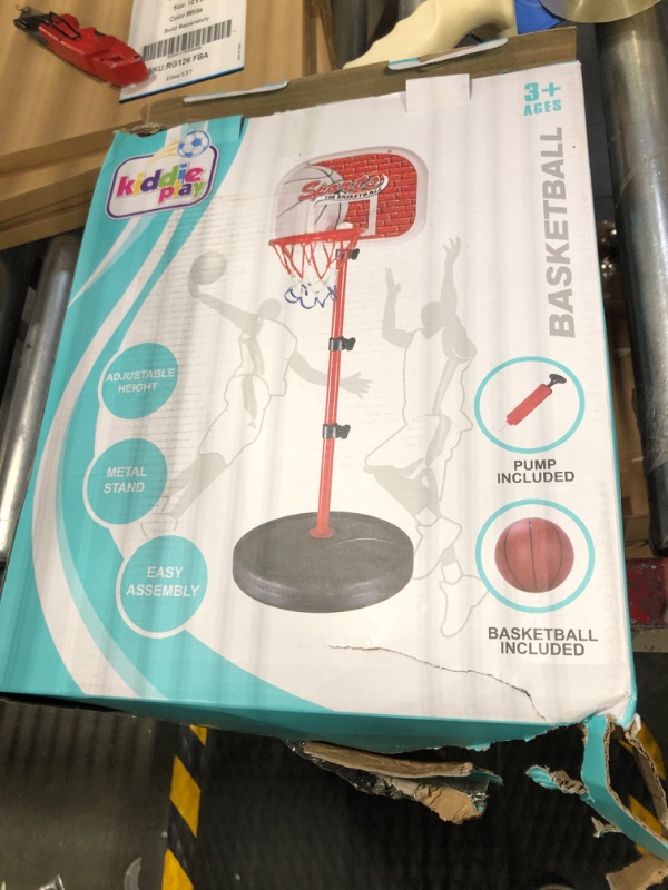 Photo 2 of Basketball Hoop for Kids Toy Set | Adjustable Height Stand 2-4 ft | Indoor & Outdoor Play for Toddler Boy & Girl