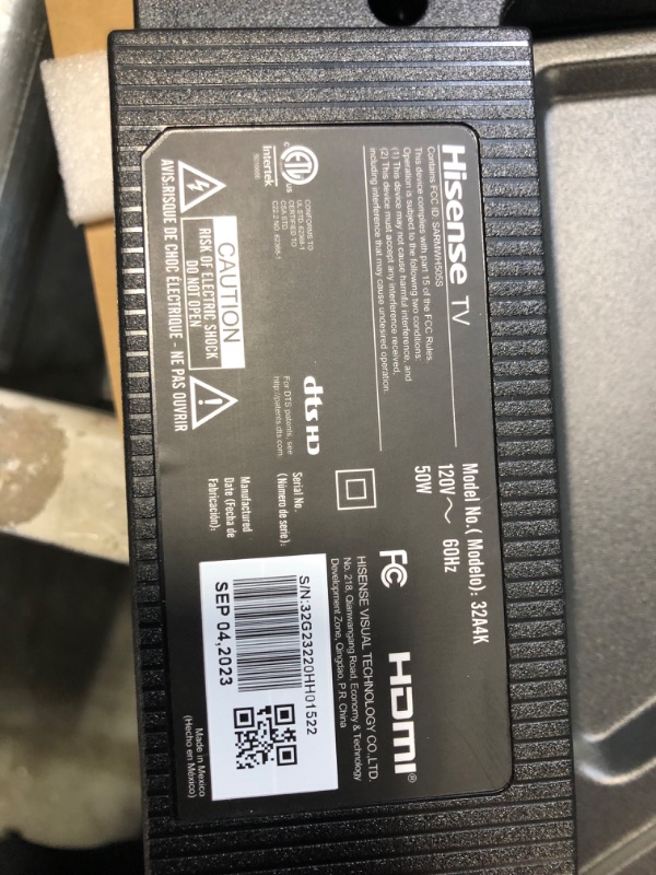 Photo 1 of Hisense 32-Inch Class A4 Series FHD 1080p Google Smart TV (32A4K, 2023 Model) - DTS Virtual: X, Game & Sports Modes, Chromecast Built-in, Alexa Compatibility