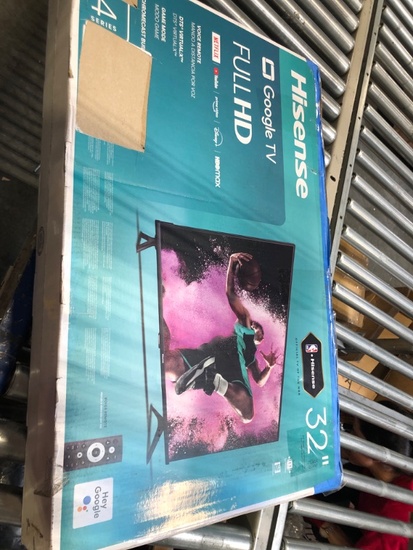 Photo 1 of Hisense 32-Inch Class A4 Series FHD 1080p Google Smart TV (32A4K, 2023 Model) - DTS Virtual: X, Game & Sports Modes, Chromecast Built-in, Alexa Compatibility