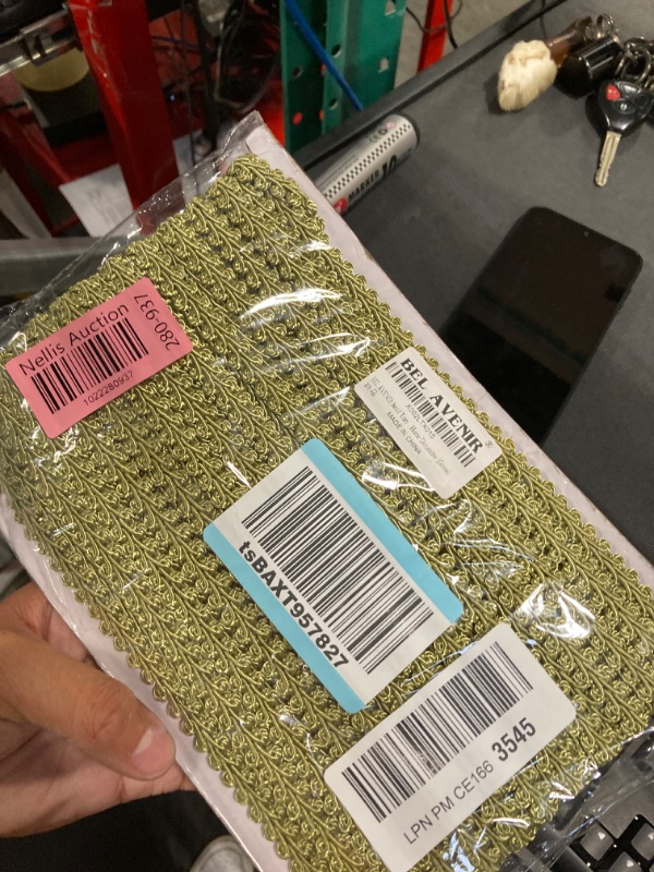 Photo 1 of BEL AVENIR Braid Trim 1/2 inch 13.6 Yards French Gimp Basic Sewing Polyester DIY Crafts Costume Home Decorative (Green)