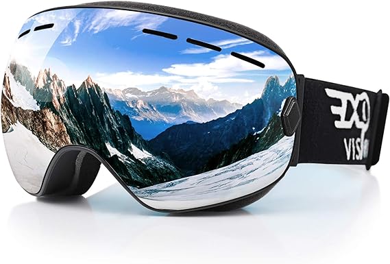 Photo 1 of EXP VISION Snowboard Ski Goggles Men Women Youth, Anti Fog OTG Winter Snow Goggles Spherical Detachable Lens