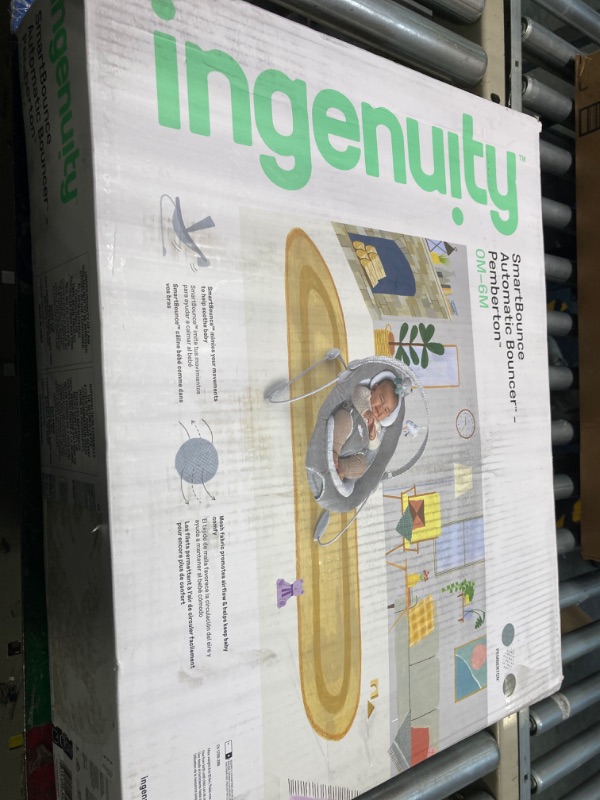 Photo 1 of **FOR PARTS**Ingenuity DreamComfort SmartBounce Automatic Bouncer - Pemberton