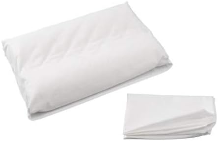 Photo 1 of 100% Soft Cotton Contour Neck Memory Foam Pillowcase (Pillow not Included) w/Envelope Style Closure - White (Small, 16x23)