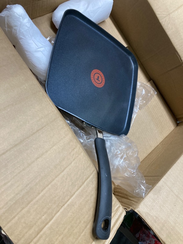 Photo 2 of ***VERY USED*** T-fal Ultimate Hard Anodized Nonstick Griddle 10.25 Inch Oven Broiler Safe 500F Cookware, Pots and Pans, Dishwasher Safe Grey