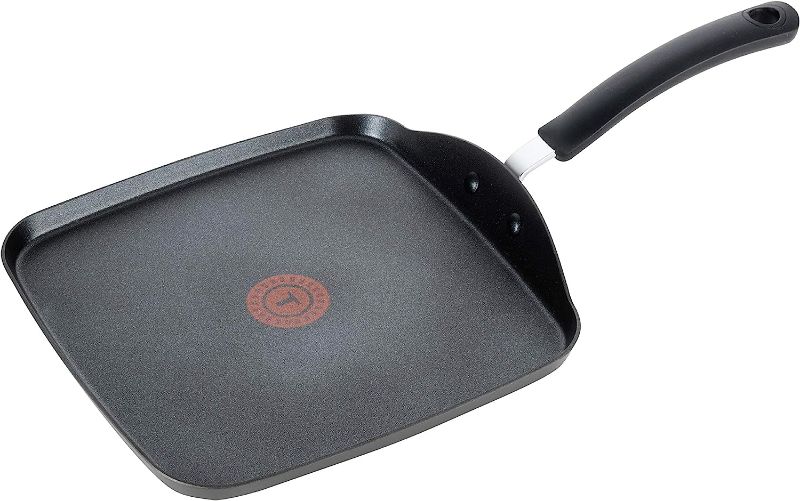 Photo 1 of ***VERY USED*** T-fal Ultimate Hard Anodized Nonstick Griddle 10.25 Inch Oven Broiler Safe 500F Cookware, Pots and Pans, Dishwasher Safe Grey