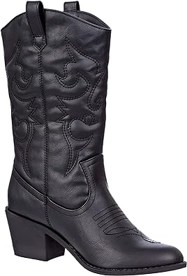 Photo 1 of (10) Charles Albert Women's Embroidered Modern Western Cowboy Boot