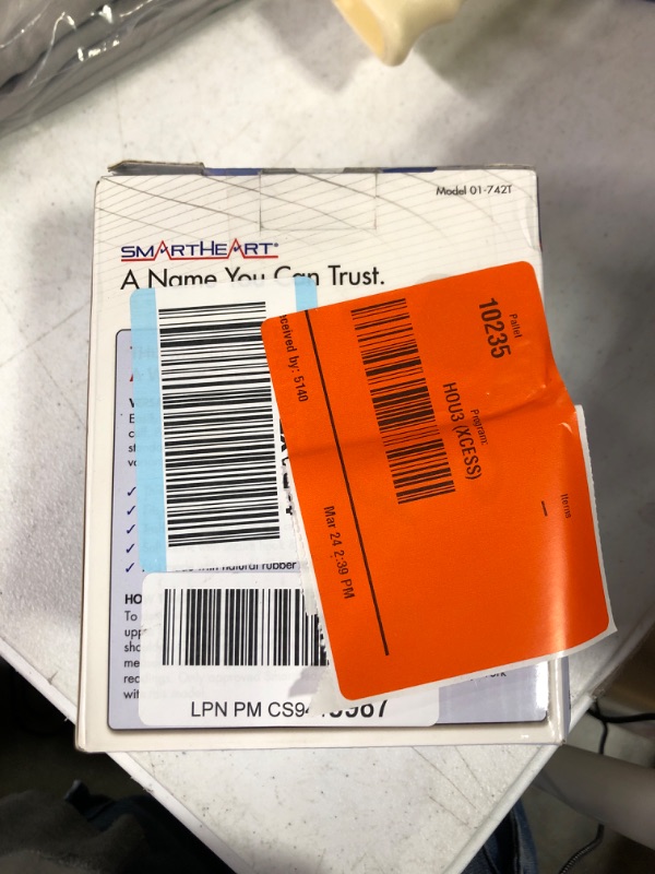 Photo 1 of SmartHeart Blood Pressure Monitor | Wide-Range Upper Arm Cuff | Talking English Spanish Audible Instructions and Results | 199-Reading Memory Whie