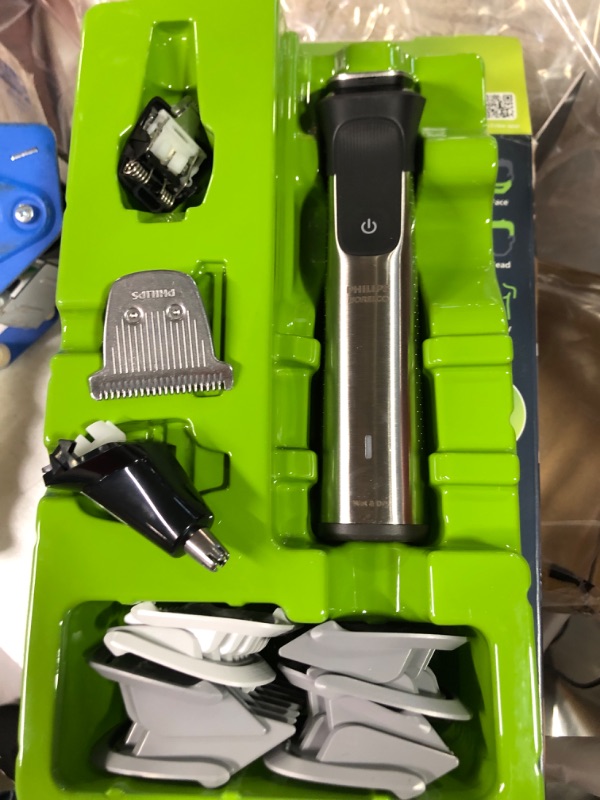 Photo 2 of Philips Norelco Multigroom Series 7000, Mens Grooming Kit with Trimmer for Beard, Head, Hair, Body, Groin, and Face - NO Blade Oil Needed, MG7910/49