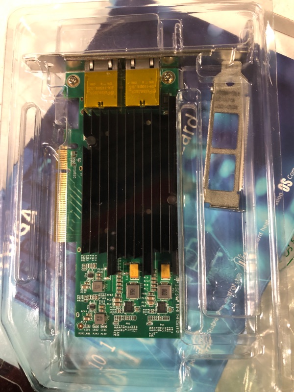 Photo 1 of 10Gb Dual LAN Base-T PCI-e Network Card, Intel X540 Controller, NICGIGA 10Gbps Ethernet Adapter, 2 * 10Gbe RJ45 Port ? 10G NIC Card, Support Windows/Windows...