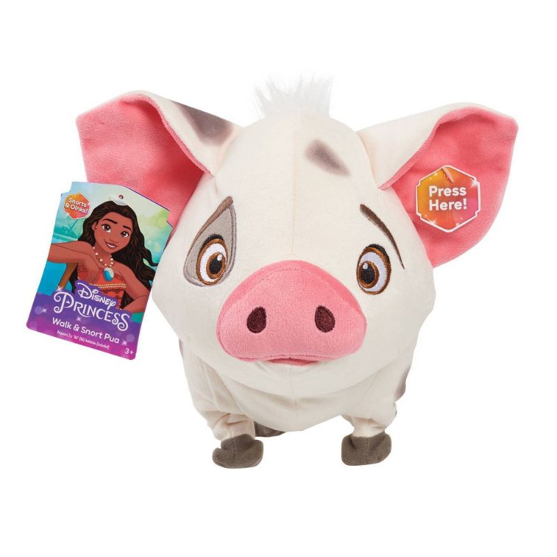 Photo 1 of Disney Princess Moana Walk & Snort Pua Feature Plush Sounds and Movement Stuffed Animal Pig Officially Licensed Kids Toys for Ages 3 up Gifts and
