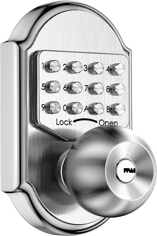 Photo 1 of 
Bravex Keyless Entry Keypad Deadbolt Door Lock 304 Stainless Steel Sabbath Lock 100% Mechanical Shabbos Lock- No Risk of Low Power