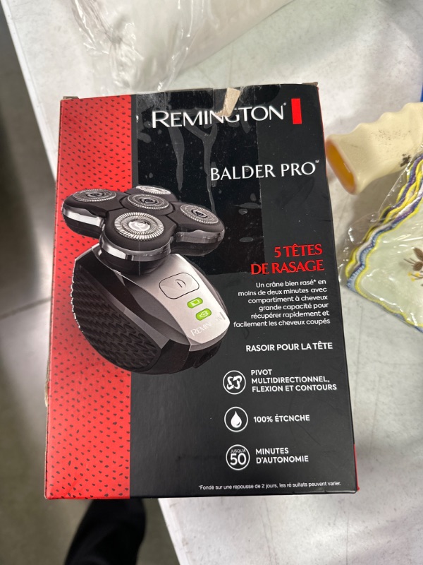 Photo 3 of Remington Balder Pro Head Shaver, Cordless, 100% Waterproof, Black