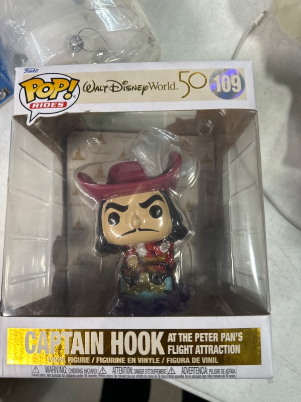 Photo 1 of Hook on Peter Pan Flight (Walt Disney World 50th) Funko Pop! Ride Classic