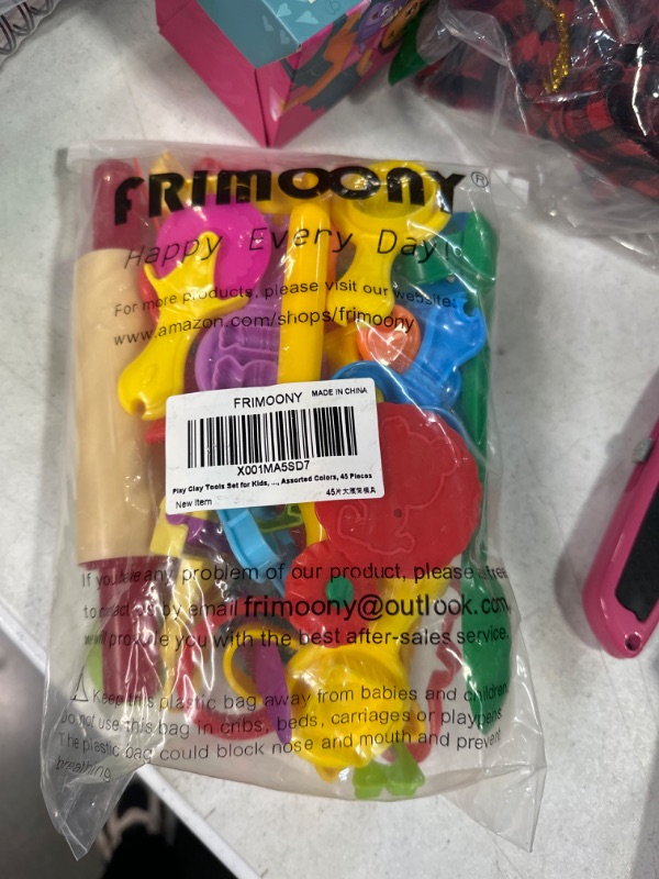 Photo 1 of FRIMOONY Dough Tools Set for Kids, Various Plastic Molds, Assorted Colors, 45 Pieces Pro