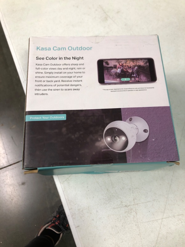 Photo 2 of Kasa 4MP 2K Security Camera Outdoor Wired, IP65, Starlight Sensor & 98 Ft Night Vision, Motion/Person Detection, 2-Way Audio w/Siren, Cloud/SD Card Storage, Alexa &Google Assistant Compatible(KC420WS)