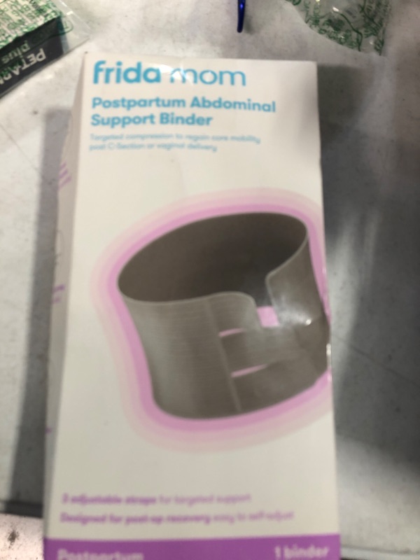 Photo 2 of Frida Mom Postpartum Abdominal Support Binder | Natural Delivery & C-Section Recovery | 9" High Adjustable Compression Wrap