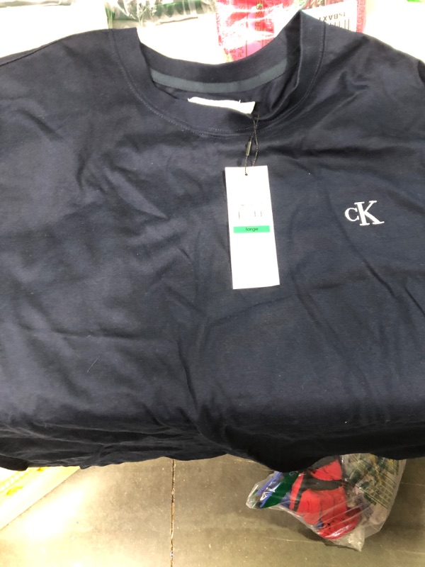 Photo 2 of Calvin Klein Men's Relaxed Fit Monogram Logo Crewneck T-Shirt