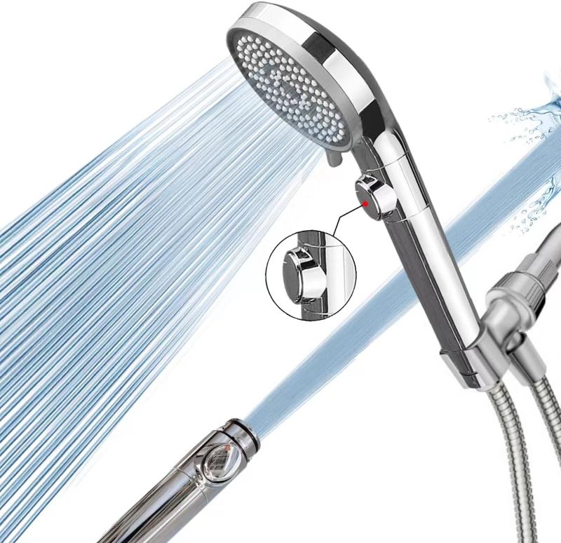 Photo 1 of 
e-JCCOLAX Shower Heads with Handheld spray combo 4 Functions High Pressure shower head with handheld with Extra Long Hose? Detachable Shower Head with
