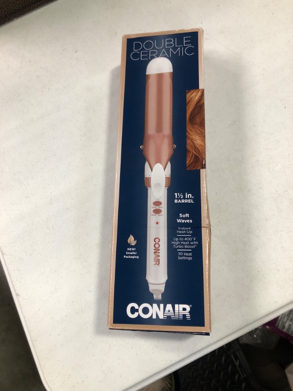 Photo 1 of Conair Double Ceramic Rose Gold Curling Iron - 1.5&#34;
