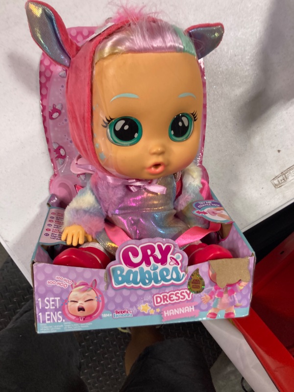 Photo 2 of Cry Babies Dressy Fantasy Hannah 12 Inch Baby Doll for Girls Ages 18+ Months
