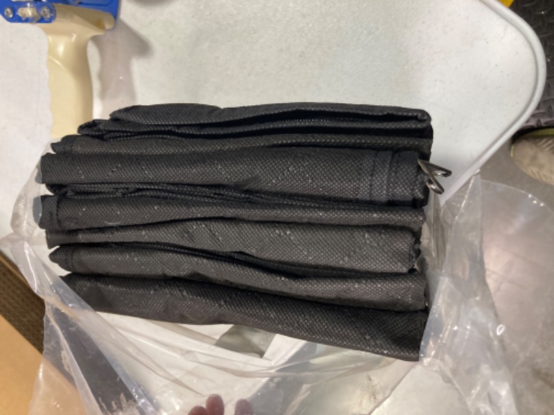 Photo 1 of Fixwal Black Underbed Storage Bags with Clear Window and 2 Reinforced Handles Under Bed Storage Containers for Clothing, Bedding, Comforter?6 Pack? Black 6pcs