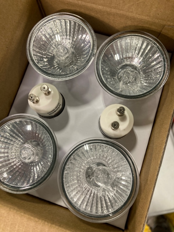 Photo 1 of VINACO GU10 Bulb, 6 Pack Halogen GU10 120V 50W, Dimmable, MR16 GU10 Light Bulb with Long Lasting Lifespan, gu10+c 120v 50w for TrackRe
