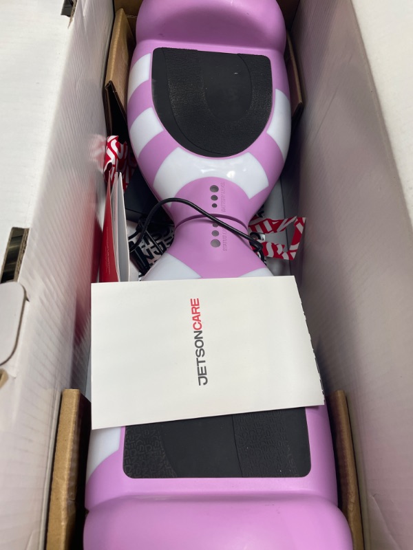 Photo 3 of Jetson All Terrain Light Up Self Balancing Hoverboard with Anti-Slip Grip Pads, for riders up to 220lbs Purple