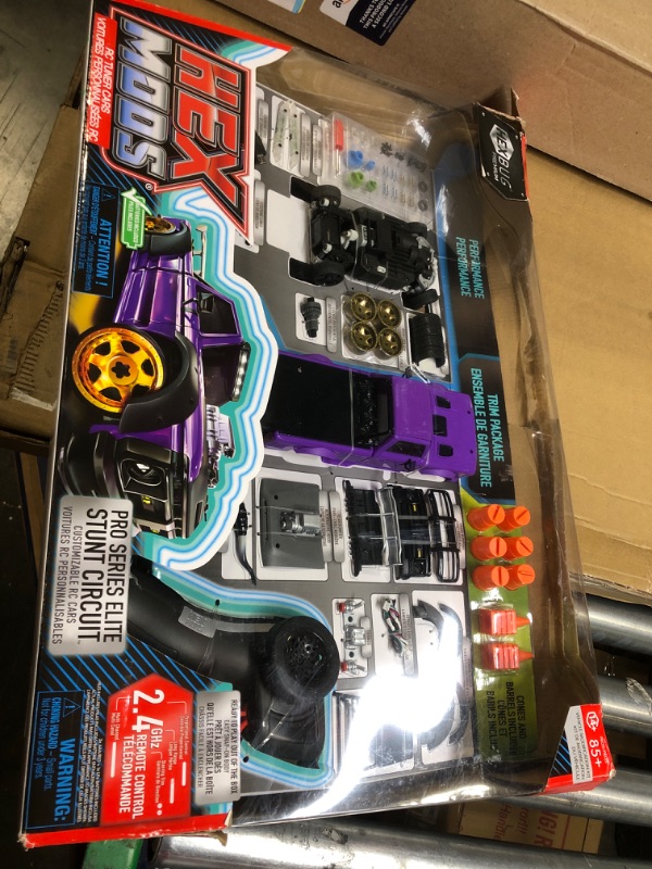 Photo 1 of HEXBUG HEXMODS Pro Series Elite Stunt Circuit, Rechargeable Remote Control Car, Model Car Kits for Kids & Adults, STEM Toys for Kids Ages 14 & Up