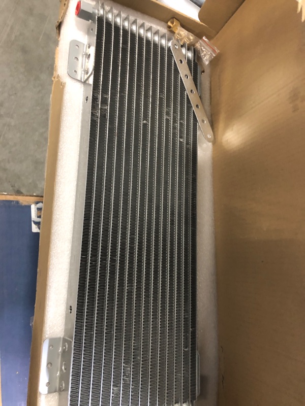 Photo 2 of 40k Transmission Cooler LPD47391 Low Pressure Drop Trans Oil Cooler Compatible with Heavy Duty 40,000 GVW Max including Mounting Hardware, Towing Applications and Advanced Cooling Protection 47391 SILVER