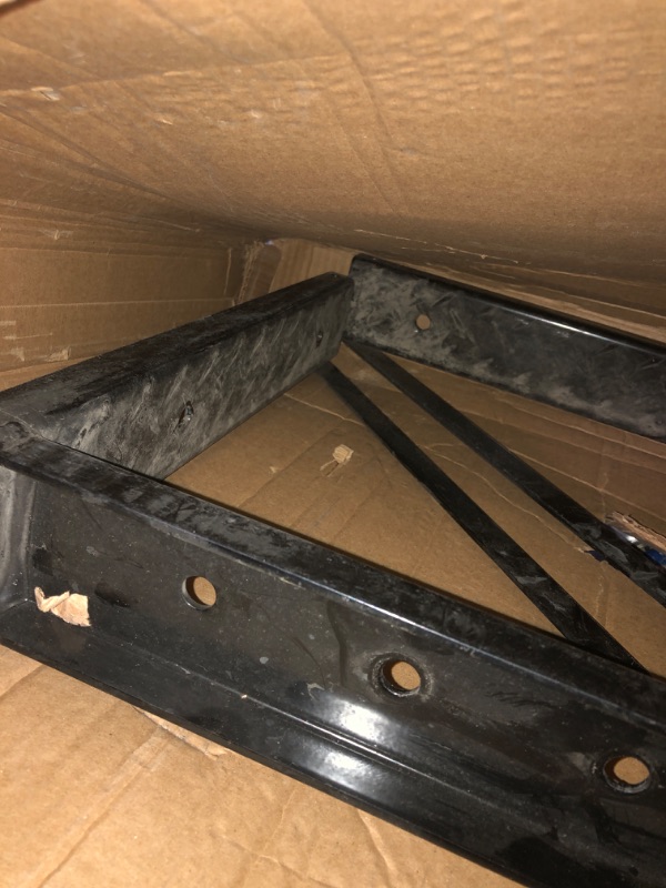 Photo 2 of Buyers Products 1701015 Welded Black Structural Steel Mounting Brackets, 18 x 27 Inch, Set of 2 24x24 Welded Structural