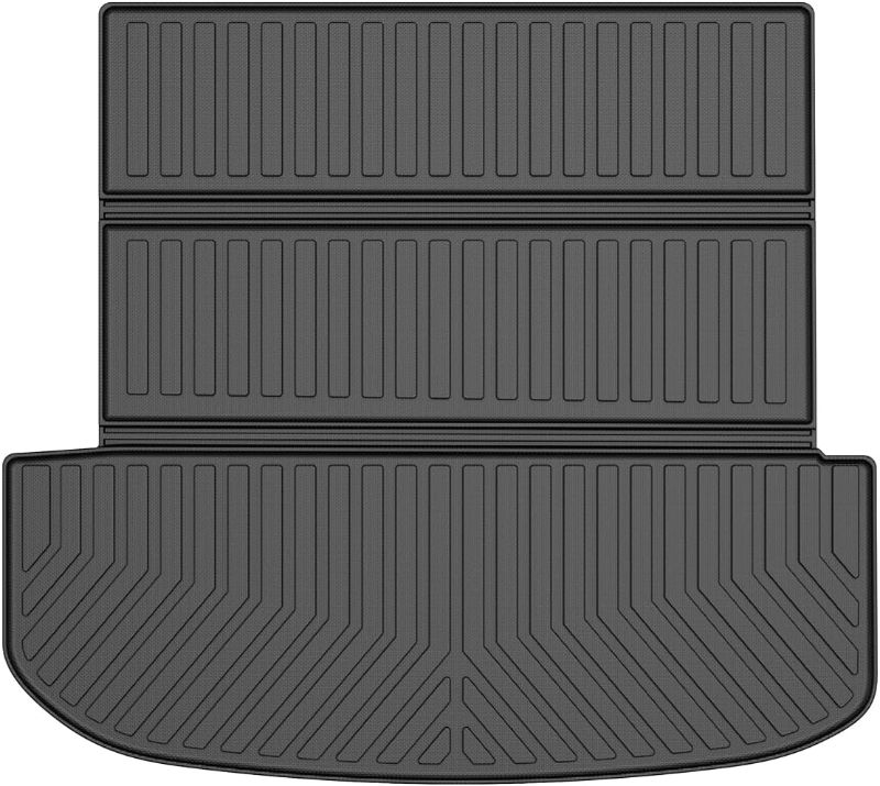 Photo 1 of Mixsuper Cargo Liners Compatible with 2020-2023 Hyundai Palisade (Behind The 2nd Row Seats) Palisade Accessories All Weather Rear Cargo Trunk Floor Mats Black