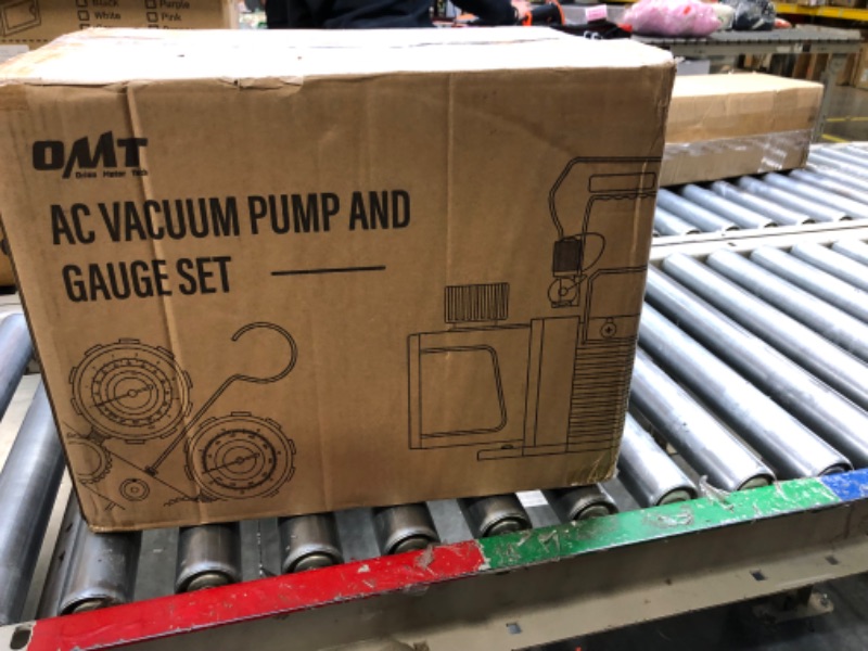 Photo 1 of Orion Motor Tech AC Vacuum Pump and Gauge Set, with 4CFM Vacuum Pump, Leak Detector, 3 Hoses Quick Couplers, Puncture and Self-Sealing Can Taps, AC Vacuum Pump Kit for R134a R12 R22 R502 Refrigerant