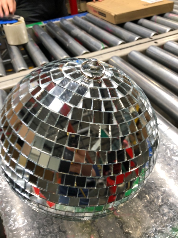 Photo 2 of , Mirror Disco Ball 8 Inch Hanging Disco Ball for Party Wedding Holiday Home Decoration, Silv