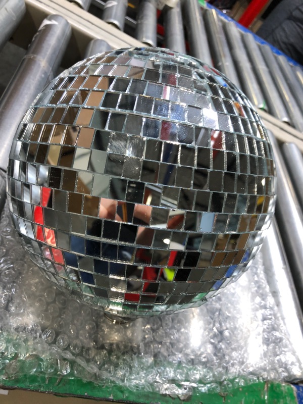 Photo 3 of , Mirror Disco Ball 8 Inch Hanging Disco Ball for Party Wedding Holiday Home Decoration, Silv