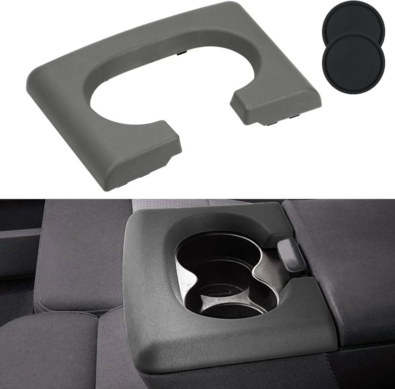 Photo 4 of Center Console Cup Holder Replacement Pad Gray Compatible with Ford F150 2004-2014 Center Console Cup Holder Pad