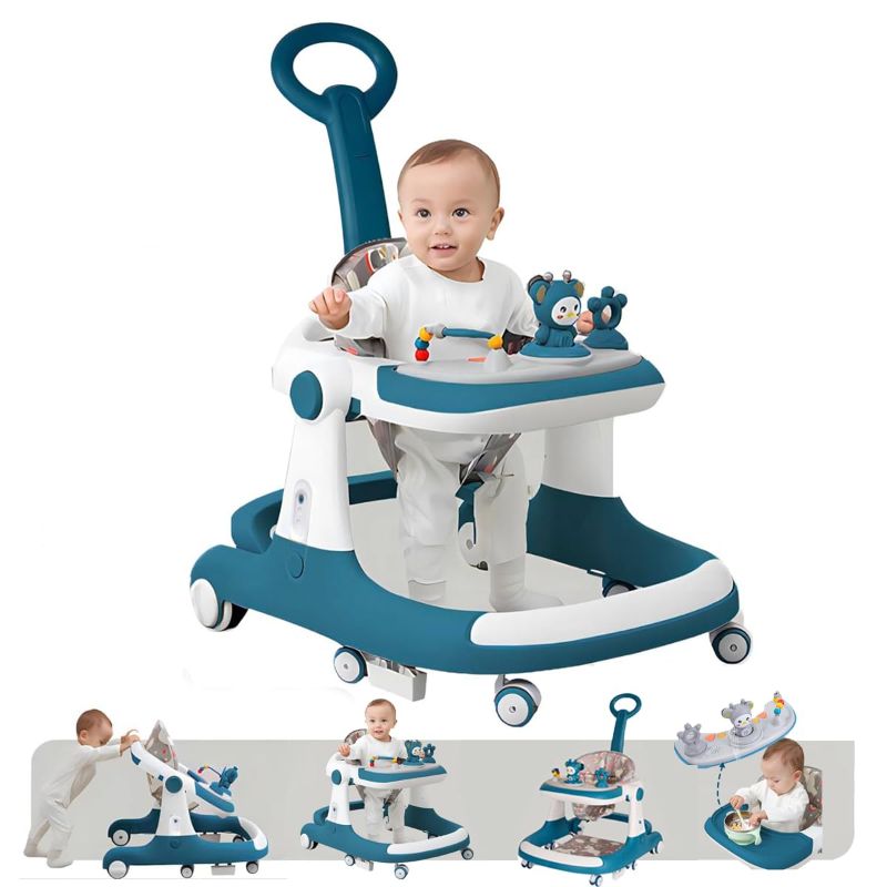 Photo 1 of 4 in 1 Baby Walker with Wheels- Walkers for Babies 6-12 Months Adjustable Height, Baby Walker with Wheels, Baby Walkers for Boys, Baby Walker with Foot Pads, Baby Walker Portable Foldable
***Stock photo is a similar item***
