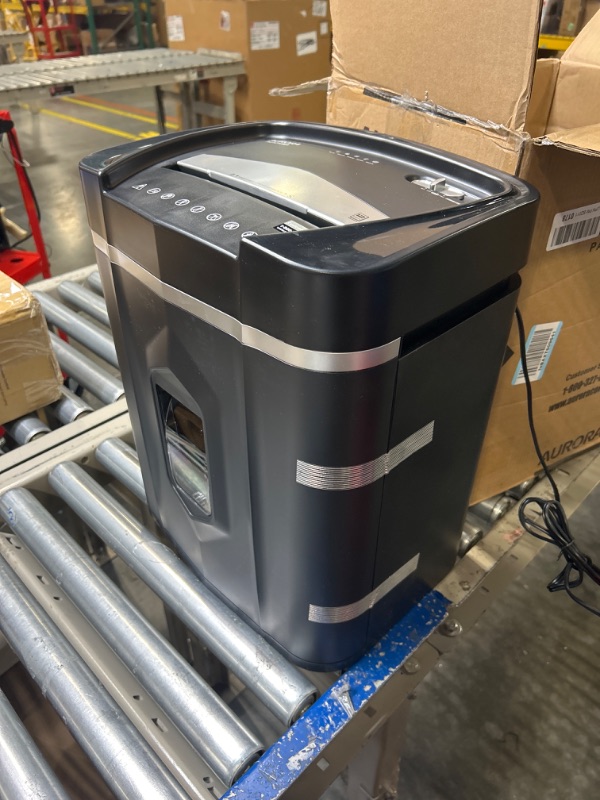 Photo 4 of Aurora AU1210MA Professional Grade High Security 12-Sheet Micro-Cut Paper/ CD and Credit Card/ 60 Minutes Continuous Run Time Shredder