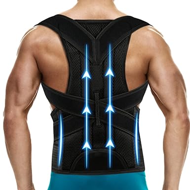 Photo 1 of Back Brace Posture Corrector for Men and Women - Adjustable Posture Back Brace for Upper and Lower Back Pain Relief - Muscle Memory Support Straightener 
***stock photo is similar item***