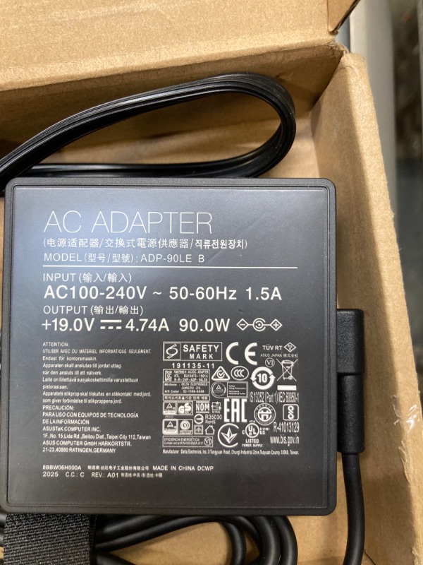 Photo 3 of 90w Charger for Msi Modern 15 A10M MS-1551 PS63 PS42 ms-16s2 Optix MAG322CQRV MAG301CR2 MAG321CURV Monitor Power Cord Beelink GTR5 5900HX 957-16S12P-115 adp-90yd d