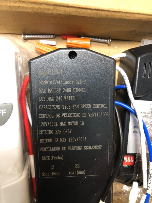 Photo 1 of 2-Pack Universal Ceiling Fan Remote Control Kit with Light Dimmer 3-Speed Ceiling Fan Replacement for Hampton Bay/Hunter/Harbor Breeze/Westinghouse/Honeywell KUJCE9103 CHQ8BT7030T CHQ7030T UC7030T FAN