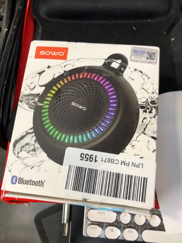 Photo 1 of 4.5 4.5 out of 5 stars 351
Bluetooth Shower Speaker Waterproof | Small Portable Bluetooth Speaker Wireless with Clip | Powerful Bass and Louder Volume | Colorful Lights and Lightweight | with TWS Pairing | Black