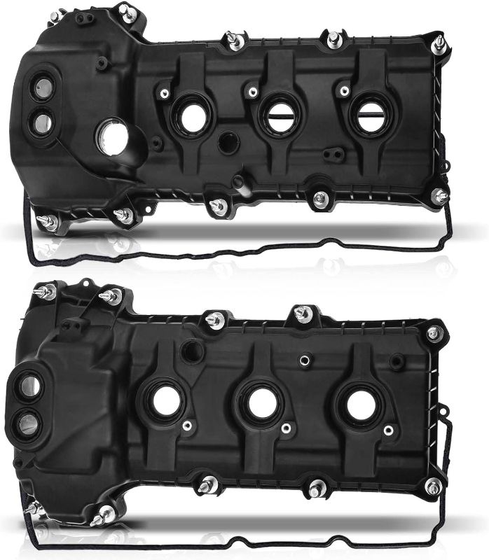 Photo 1 of A-Premium Left & Right Engine Valve Cover Kit, with Valve Cover Gasket & Bolt, Compatible with Ford Lincoln - 3.5L 3.7L - 2011-2019 - Explorer F-150 Edge Flex Mustang Taurus Transit & MKS MKT MKX MKZ Left and Right Side