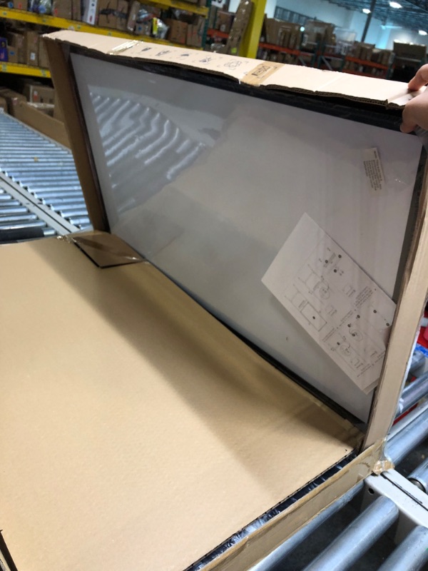 Photo 1 of Mobile Whiteboard, 40x24 inches Double Sided Reversible Whiteboard on Wheels, Rolling Stand Portable Easel Frame for Office Classroom Home, Black
