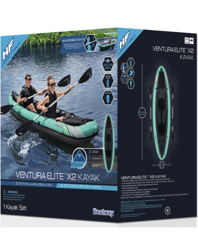 Photo 1 of 10'10" x 34" Ventura Elite X2 Kayak: A Durable, Waterproof, and Puncture Resistant Element Tough Companion