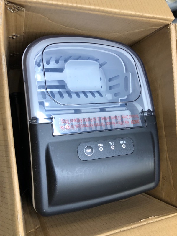 Photo 1 of COWSAR Ice Maker Countertop, Portable Ice Machine with Self-Cleaning, 26.5lbs/24Hrs, 9 Bullet Ice Cubes in 6 Mins, Ice Basket and Scoop, Ideal for Home, Kitchen, Bar, Camping