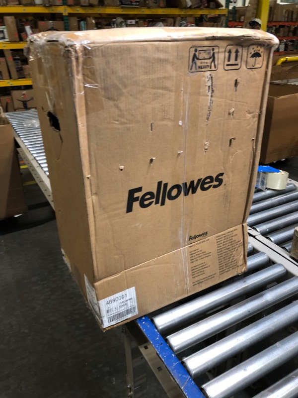 Photo 5 of ****NON FUNCTIONAL//SOLD AS PARTS****  
Fellowes 4690001 Powershred 90S 18-Sheet Strip-Cut Shredder, 25.2" x 11.4" x 17.3"