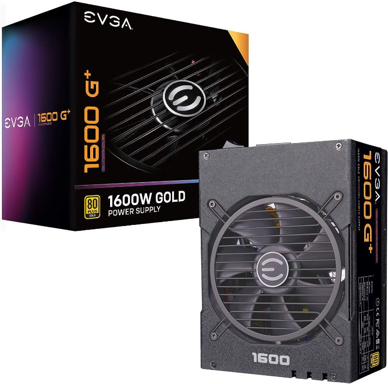 Photo 1 of EVGA Supernova 1600 G+, 80+ Gold 1600W, Fully Modular, 10 Year Warranty, Includes Free Power On Self Tester, Power Supply 220-GP-1600-X1
