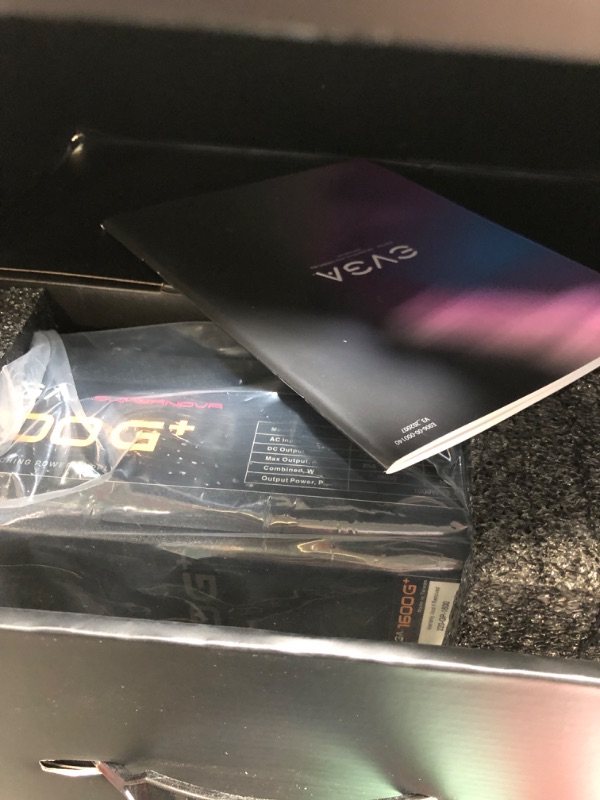 Photo 1 of EVGA Supernova 1600 G+, 80+ Gold 1600W, Fully Modular, 10 Year Warranty, Includes Free Power On Self Tester, Power Supply 220-GP-1600-X1
