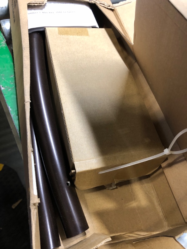 Photo 1 of Zenna Home NeverRust Rustproof Dual Mount Curved Stall Shower Rod, 32” - 40”, Bronze Rustproof Tension or Permanent Mount Rod 32" - 40" stall sized Bronze